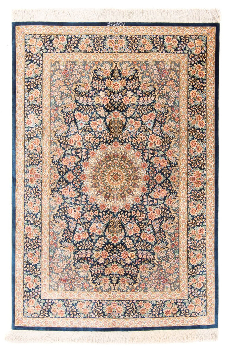 Qom hedvábí Koberec 100x152cm - Perský koberec