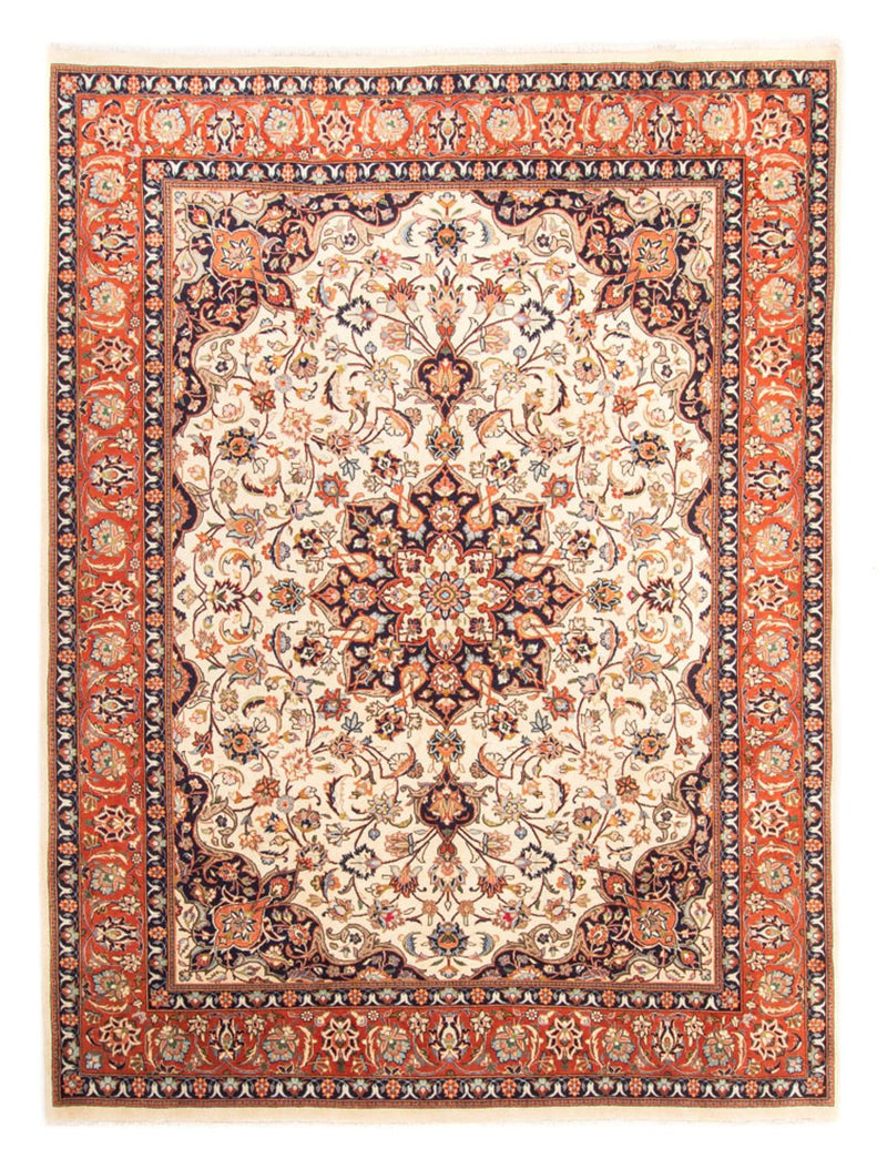 Sarouk Koberec 215x273cm - Perský koberec - béžová