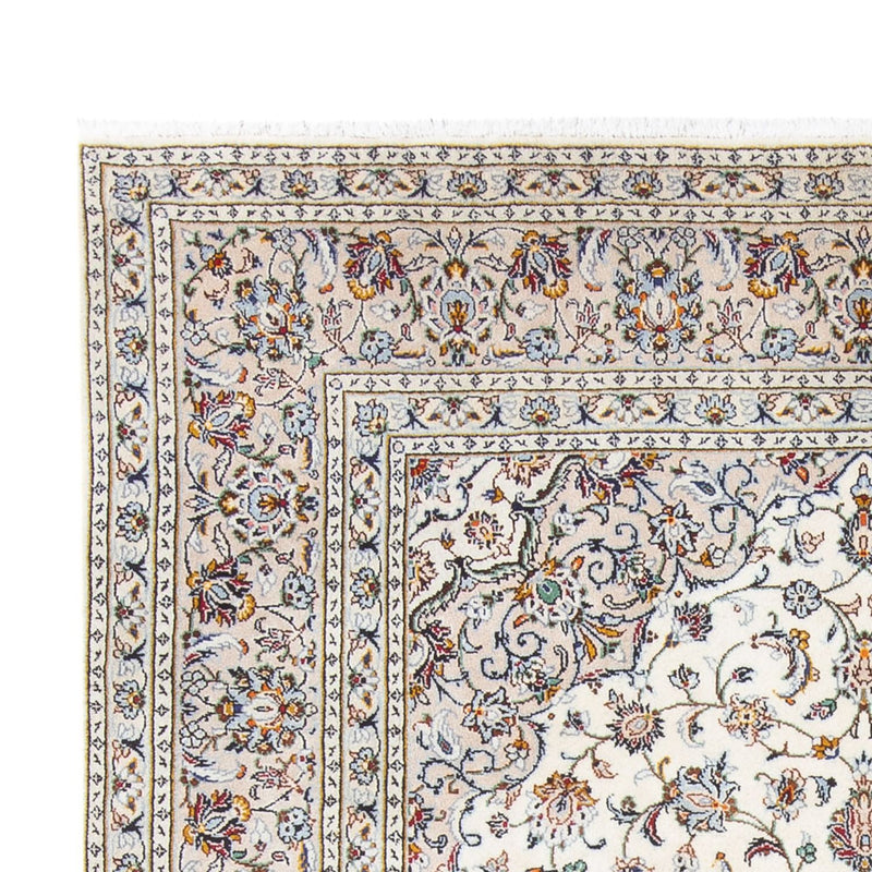 Kashan Koberec 200x307cm - Perský koberec - krémová