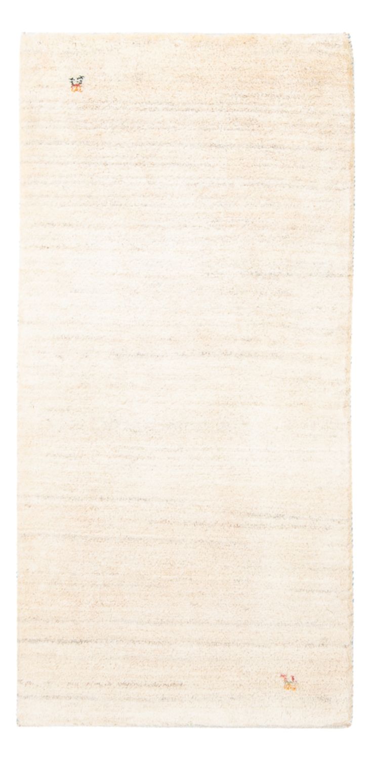 Perský Gabbeh Koberec 73x146cm - Perserteppich Wollteppich - přírodní bílá