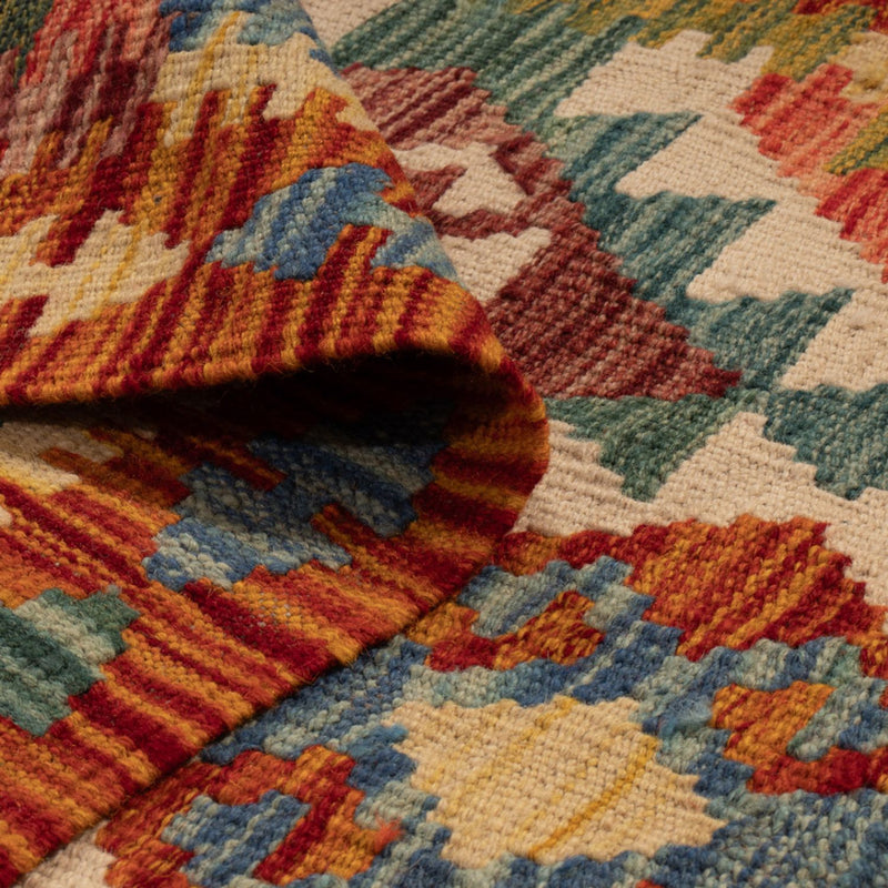 Kilim Maimana Koberec 202x86cm - Vlněný koberec