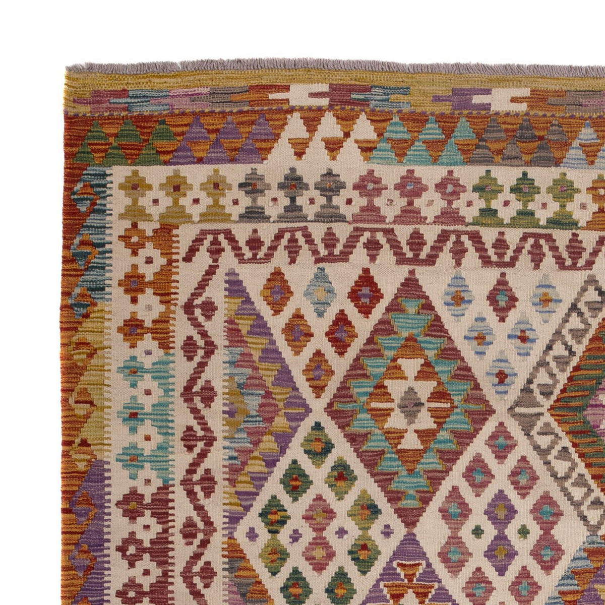 Kilim Maimana Koberec 201x243cm - Vlněný koberec