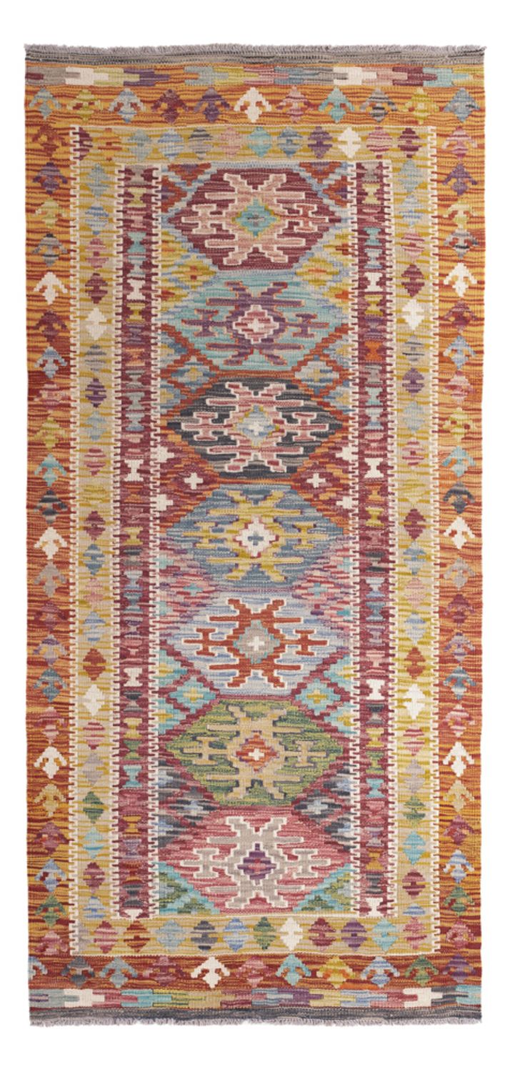 Kilim Maimana Koberec 94x201cm - Vlněný koberec