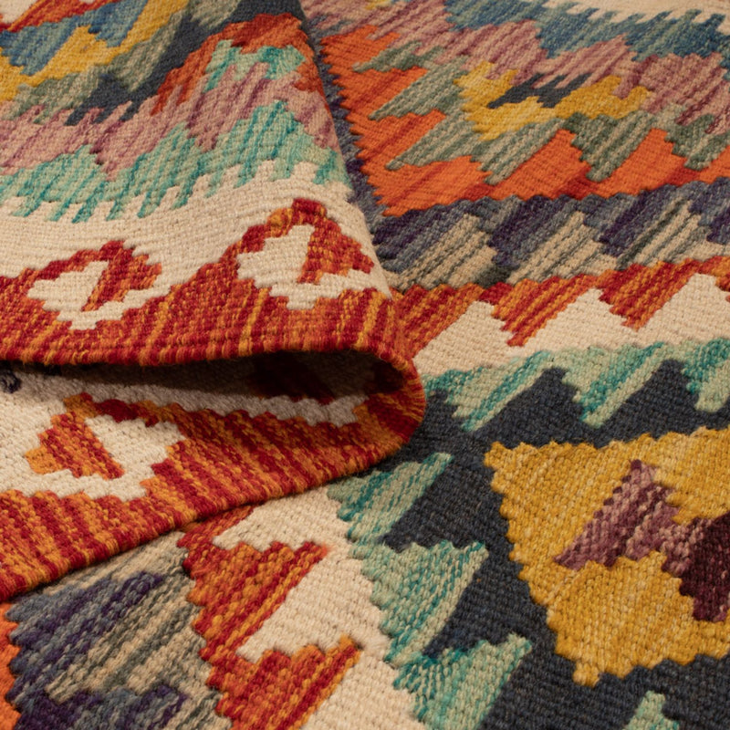 Kilim Maimana Koberec 87x233cm - Vlněný koberec