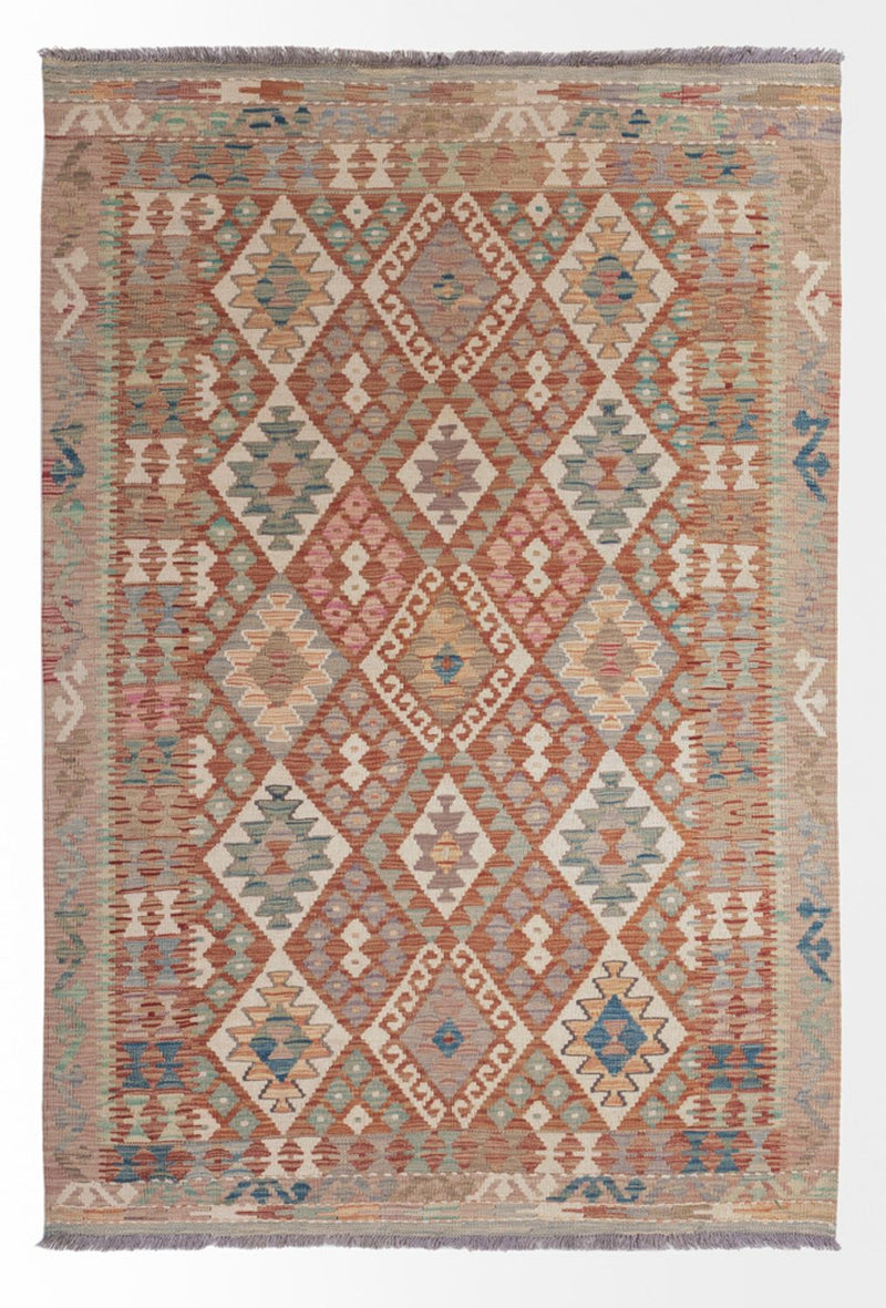 Kilim Maimana Koberec 137x193cm - Vlněný koberec