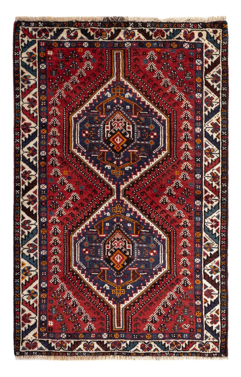 Qashqai Koberec 84x133cm - Perský koberec - tmavě červená