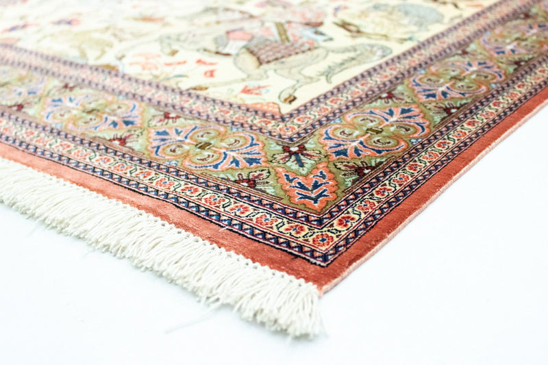 Qom hedvábí Koberec 77x121cm - Perský koberec