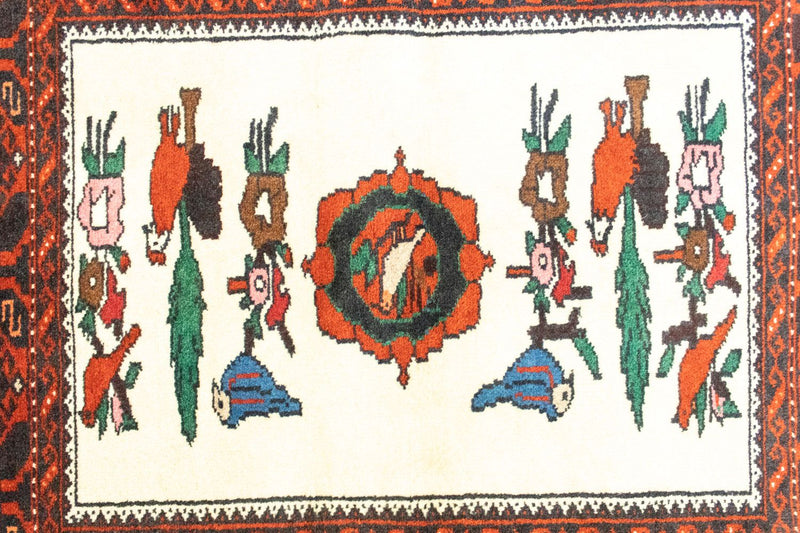 Balúčský koberec - 157 x 90 cm - oranžová