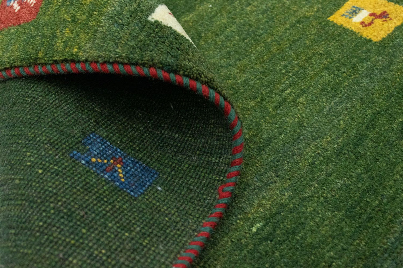 Perský koberec - Nomádský - 120 x 80 cm - zelená