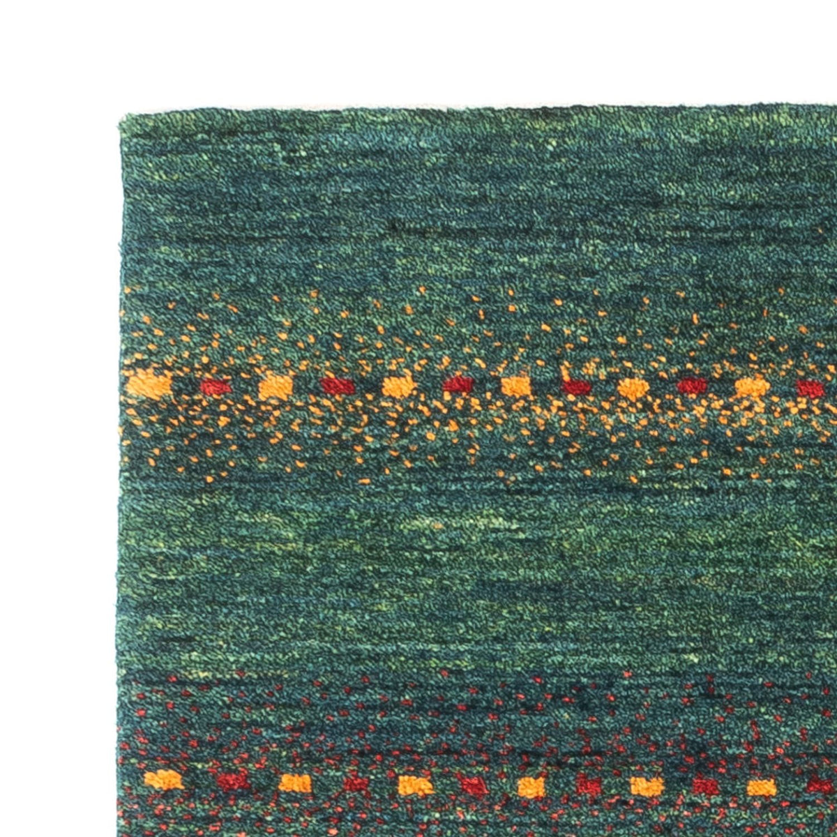 Loribaft Koberec 68x136cm - Perserteppich Wollteppich - zelená