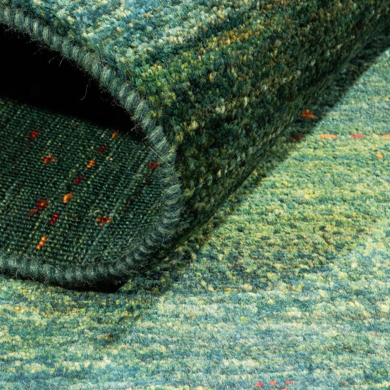 Gabbeh Koberec - Loribaft Perský - 125 x 85 cm - zelená