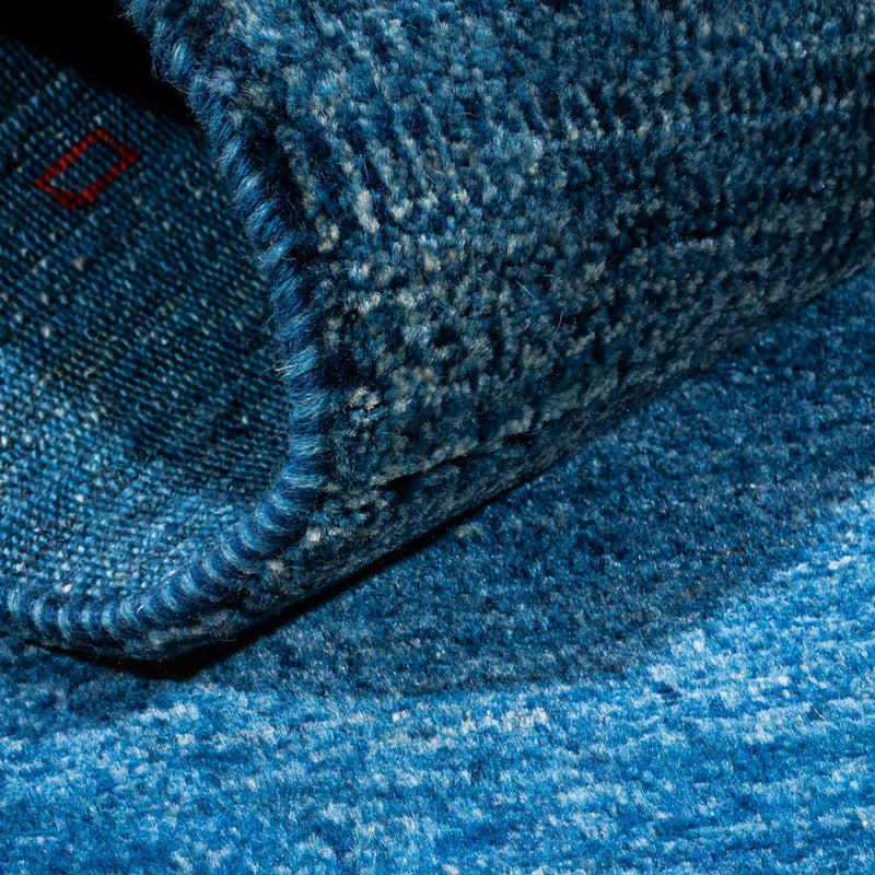 Gabbeh Koberec - Loribaft Perský - 137 x 83 cm - modrá