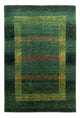 Loribaft Koberec 132x190cm - Perserteppich Wollteppich - zelená