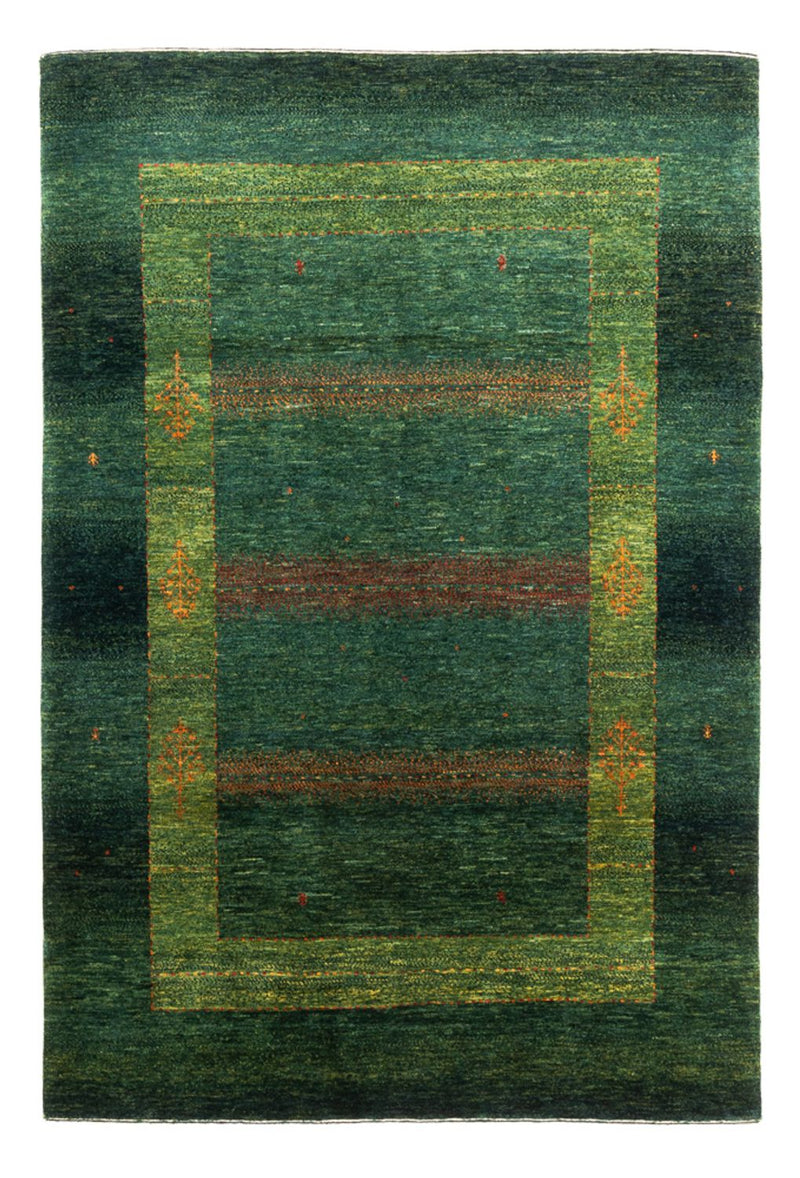 Loribaft Koberec 132x190cm - Perserteppich Wollteppich - zelená