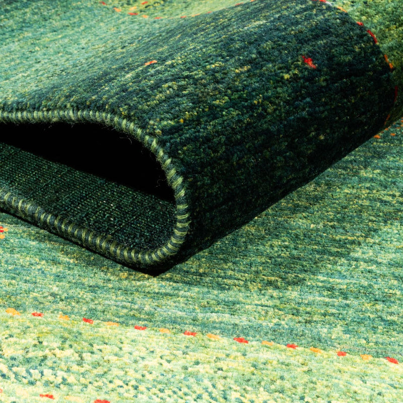 Loribaft Koberec 132x190cm - Perserteppich Wollteppich - zelená