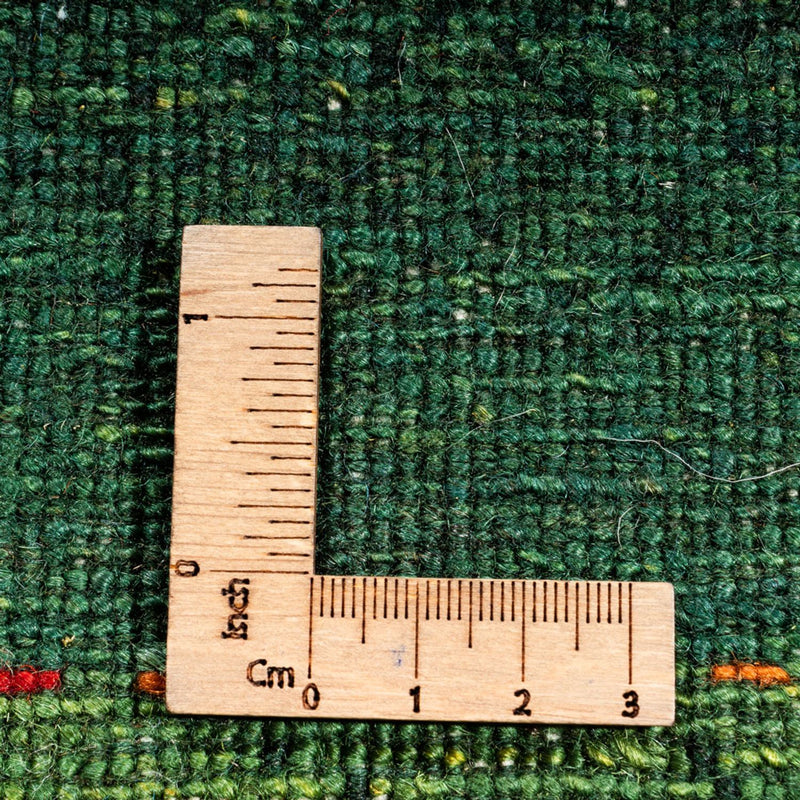 Loribaft Koberec 132x190cm - Perserteppich Wollteppich - zelená
