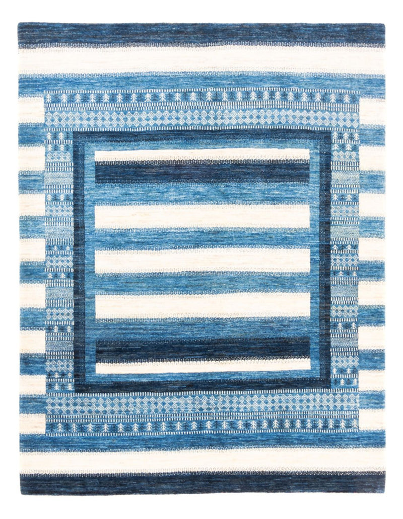 Loribaft Koberec 172x222cm - Perserteppich Wollteppich - modrá