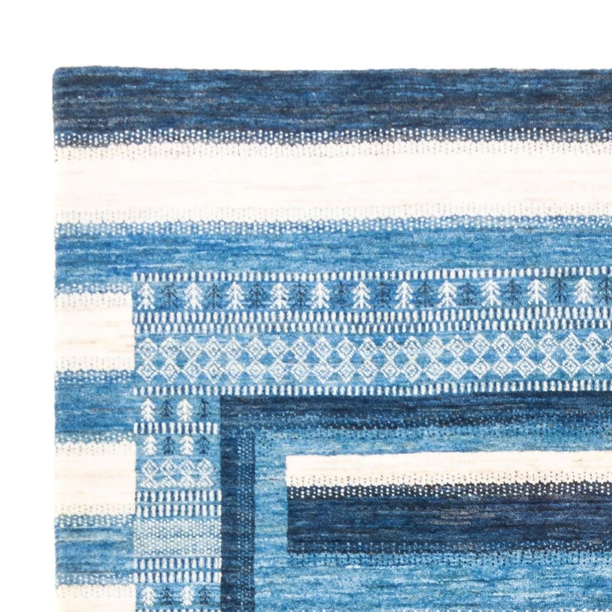 Loribaft Koberec 172x222cm - Perserteppich Wollteppich - modrá