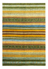 Loribaft Koberec 152x220cm - Perserteppich Wollteppich - Obdélníkový / Zelená / 152 x 220 cm Obdélníkový