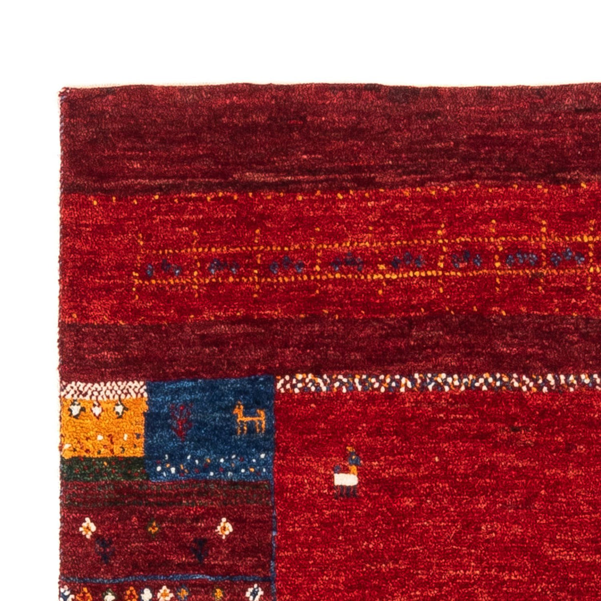 Loribaft Koberec 81x121cm - Perserteppich Wollteppich - vícebarevný