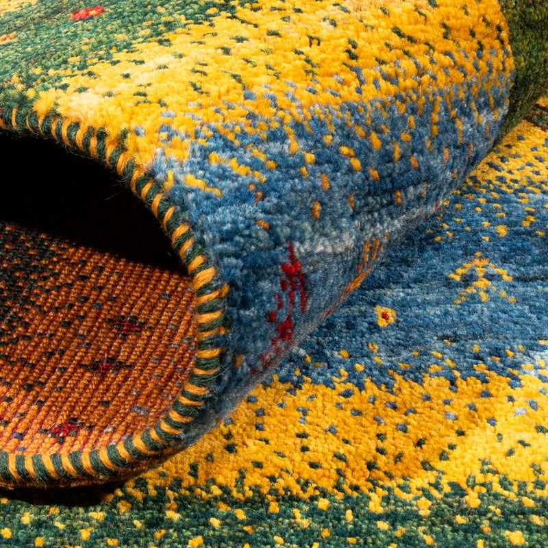 Loribaft Koberec 161x212cm - Perserteppich Wollteppich - zelená