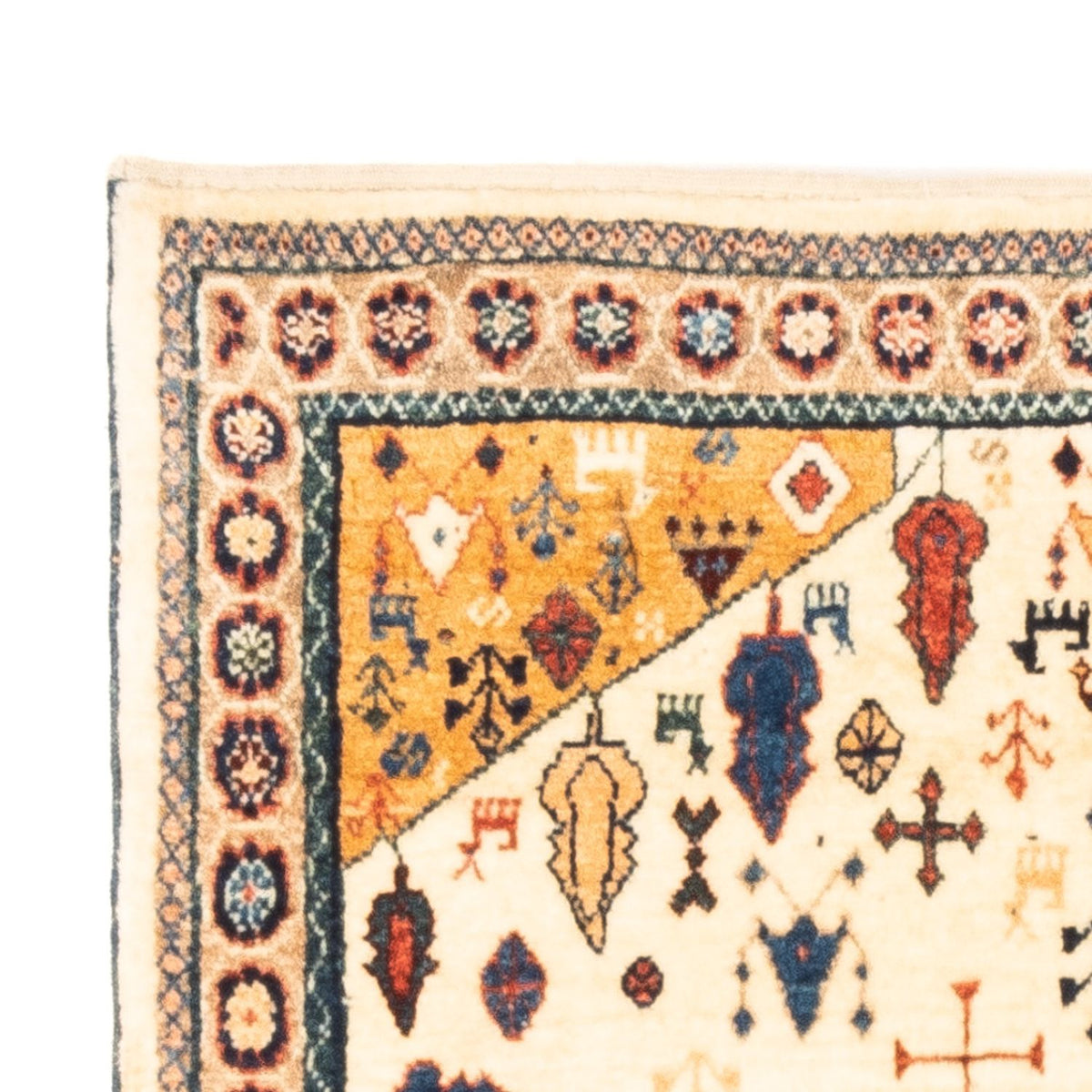 Perský Gabbeh Koberec 92x132cm - Perserteppich Wollteppich