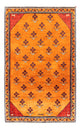 Perský Gabbeh Koberec 102x150cm - Perserteppich Wollteppich - zlatá