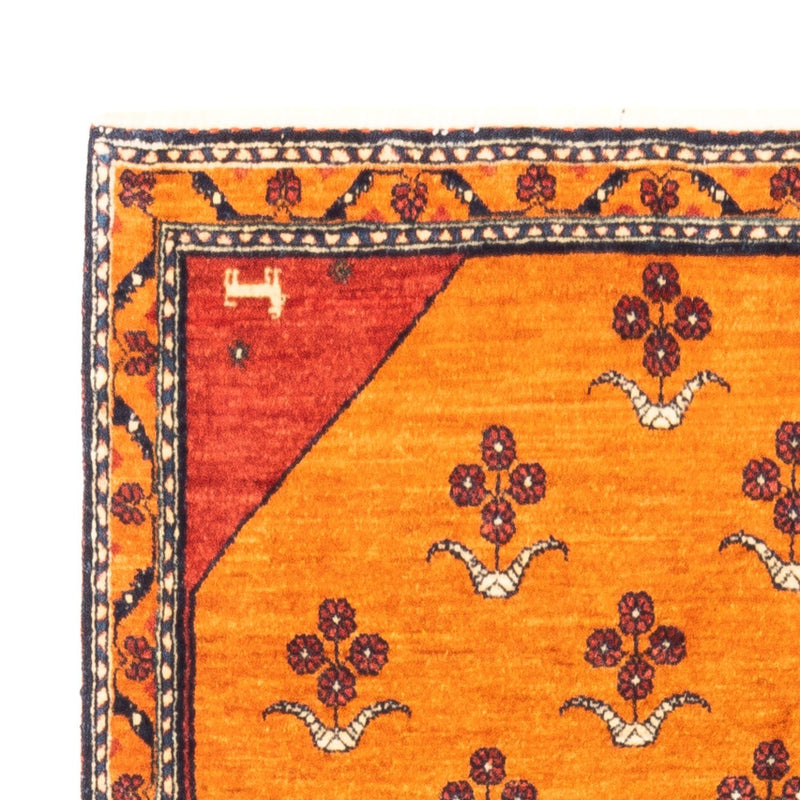 Perský Gabbeh Koberec 102x150cm - Perserteppich Wollteppich - zlatá