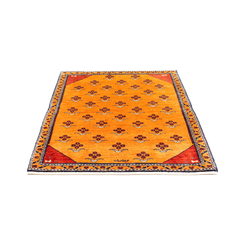 Perský Gabbeh Koberec 102x150cm - Perserteppich Wollteppich - zlatá