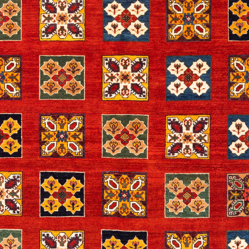 Perský Gabbeh Koberec 150x213cm - Perserteppich Wollteppich - oranžová