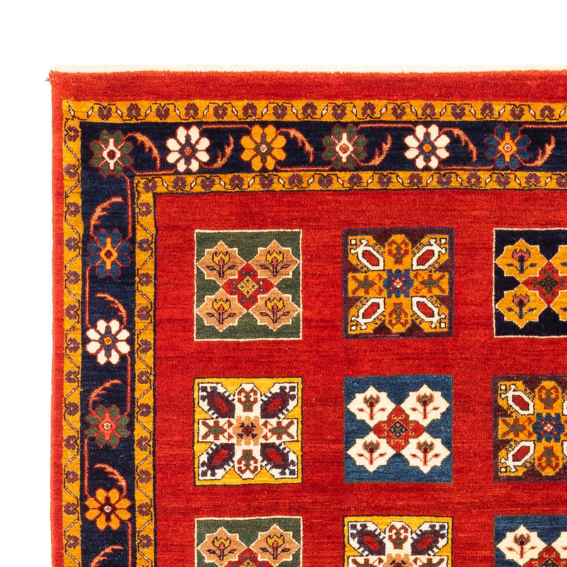 Perský Gabbeh Koberec 150x213cm - Perserteppich Wollteppich - oranžová