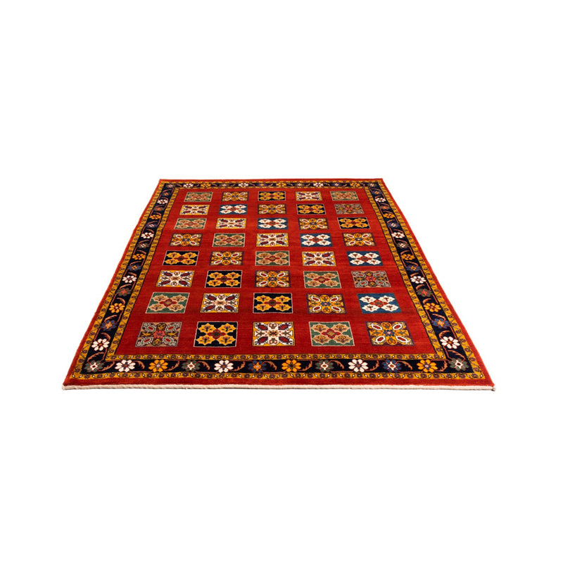 Perský Gabbeh Koberec 150x213cm - Perserteppich Wollteppich - oranžová