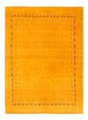 Perský Gabbeh Koberec 147x191cm - Perserteppich Wollteppich - Obdélníkový / Zlatá / 147 x 191 cm Obdélníkový
