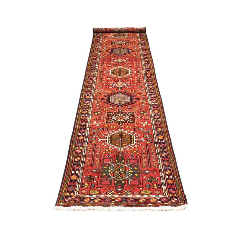 Runner Perský koberec - Nomádský - 390 x 70 cm - červená