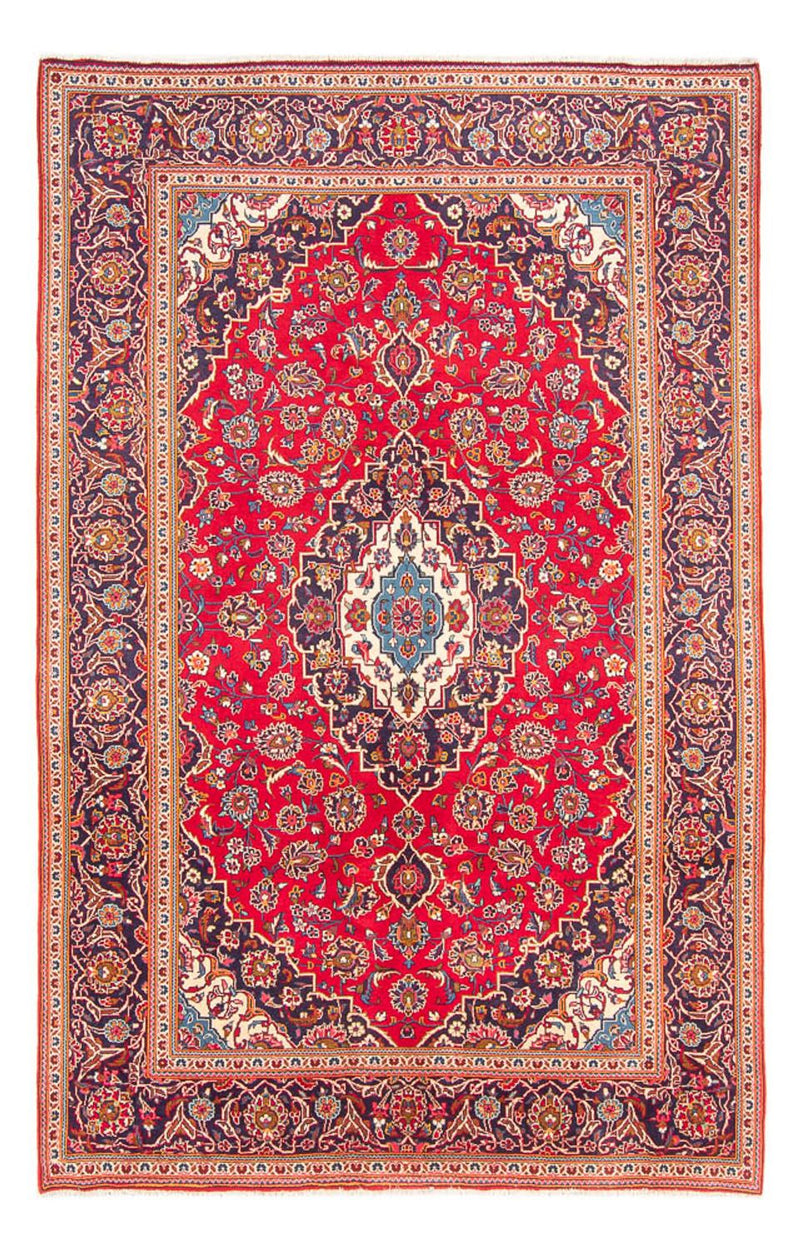 Kashan Koberec 196x295cm - Perský koberec - červená