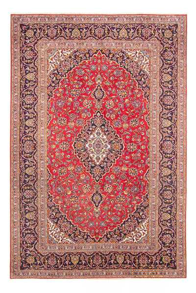 Kashan Koberec 198x295cm - Perský koberec - červená
