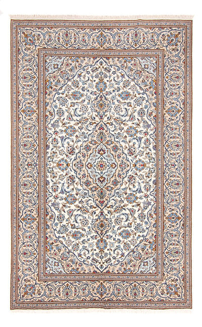 Kashan Koberec 200x303cm - Perský koberec - béžová