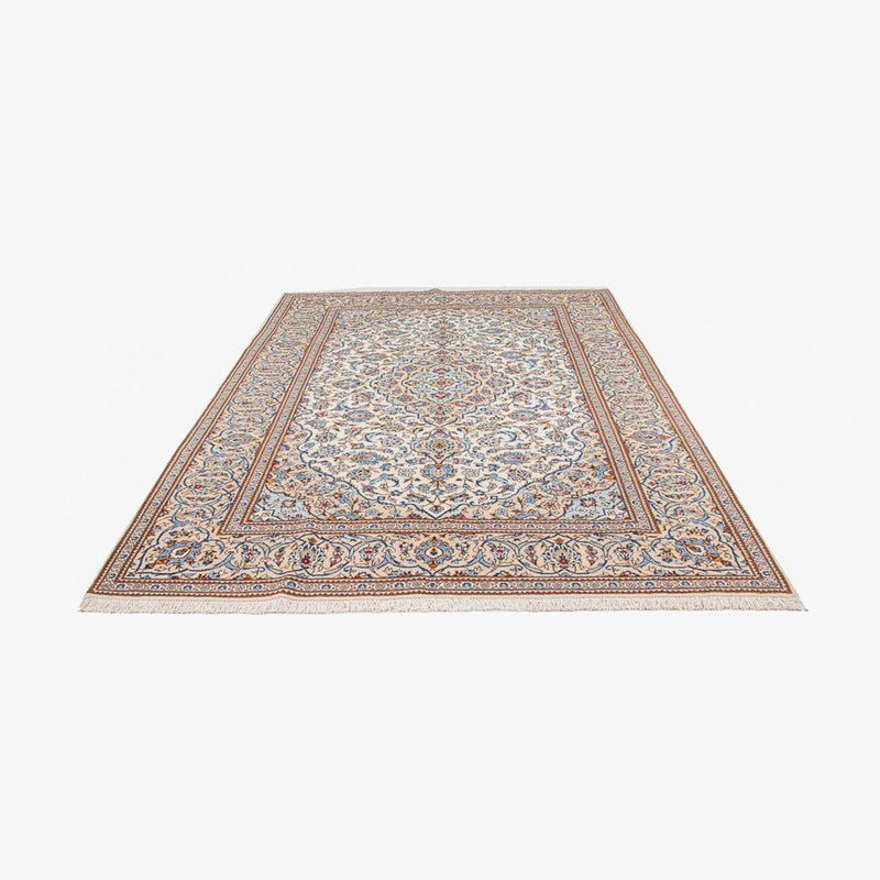 Kashan Koberec 200x303cm - Perský koberec - béžová