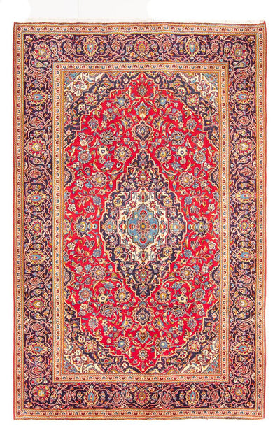 Kashan Koberec 204x298cm - Perský koberec - červená