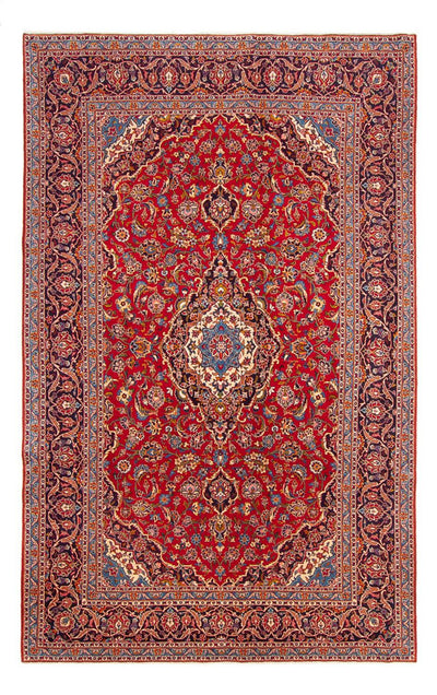 Kashan Koberec 210x335cm - Perský koberec - červená