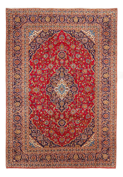 Kashan Koberec 242x343cm - Perský koberec - červená