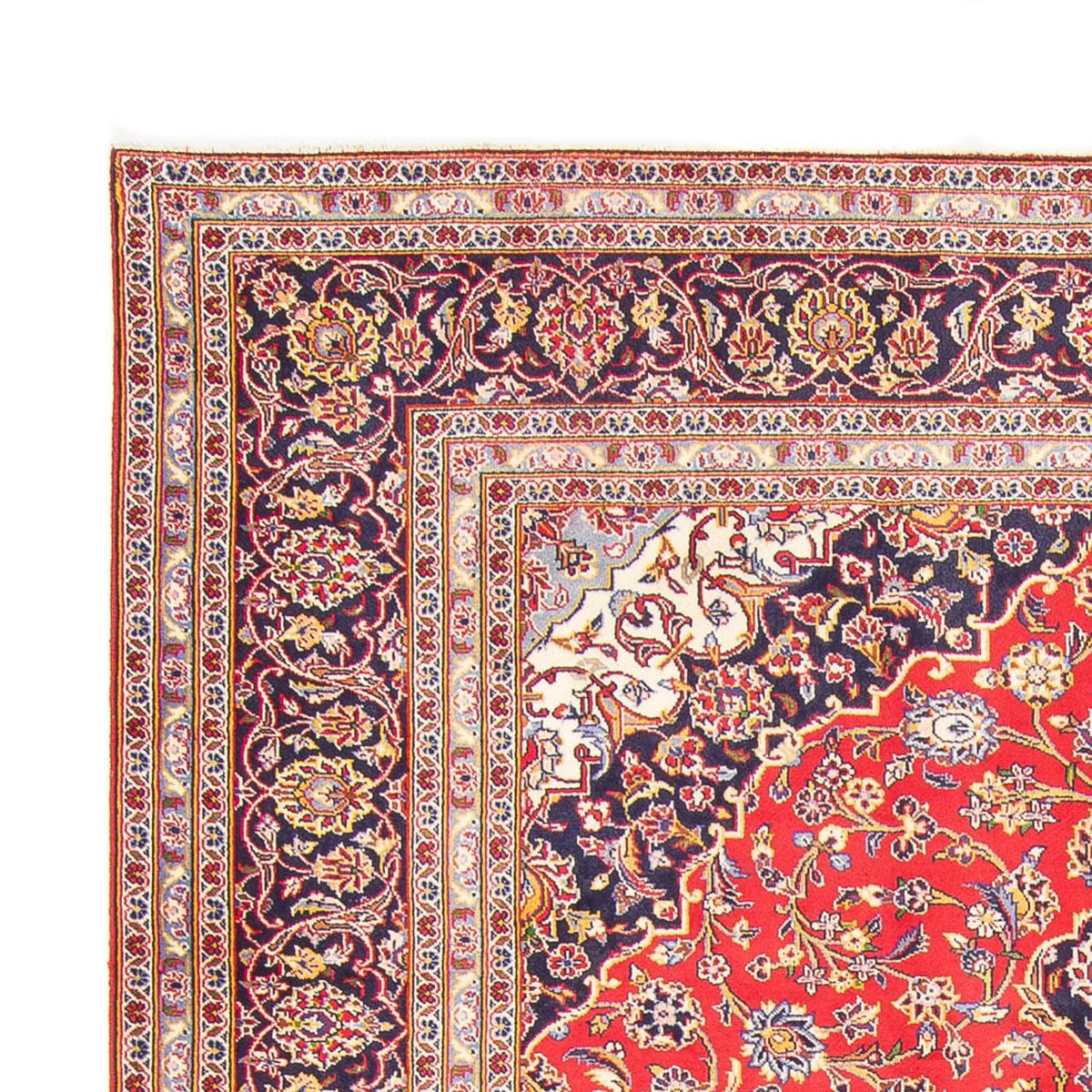 Kashan Koberec 244x345cm - Perský koberec - červená