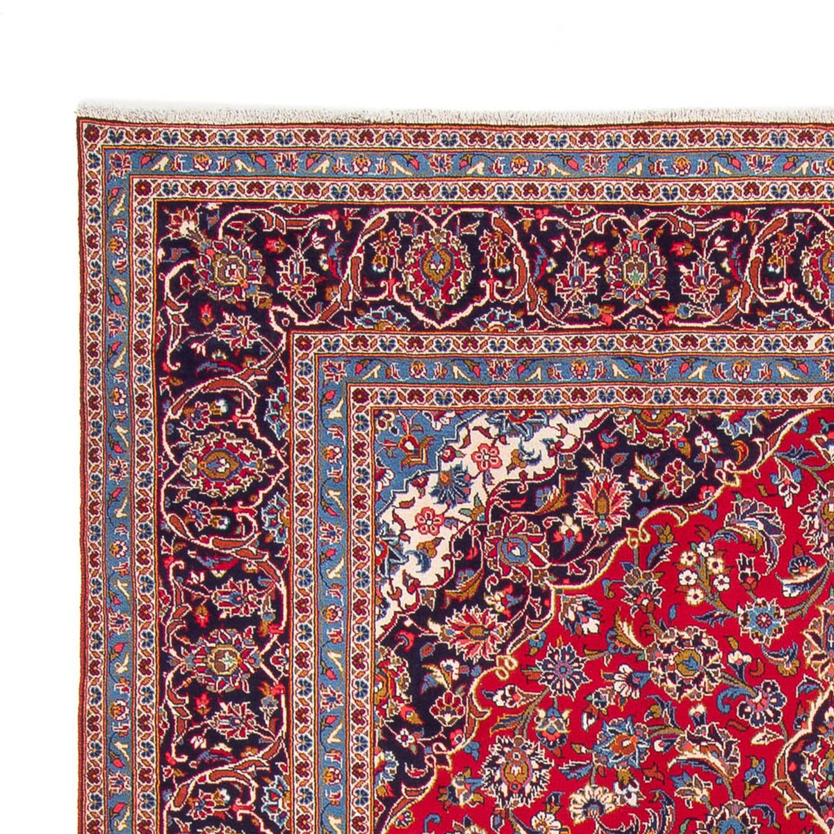 Kashan Koberec 250x378cm - Perský koberec - červená