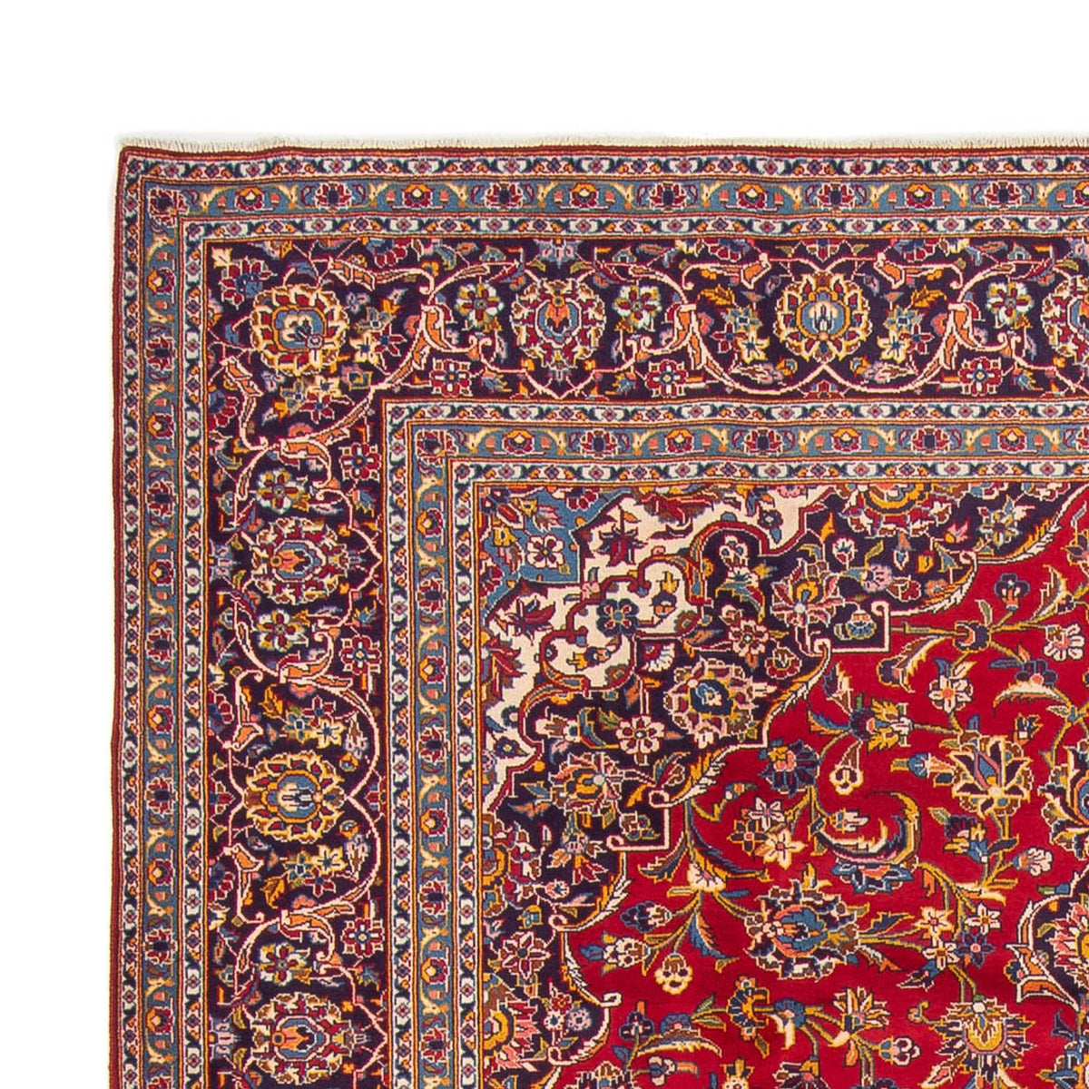 Kashan Koberec 260x365cm - Perský koberec - červená