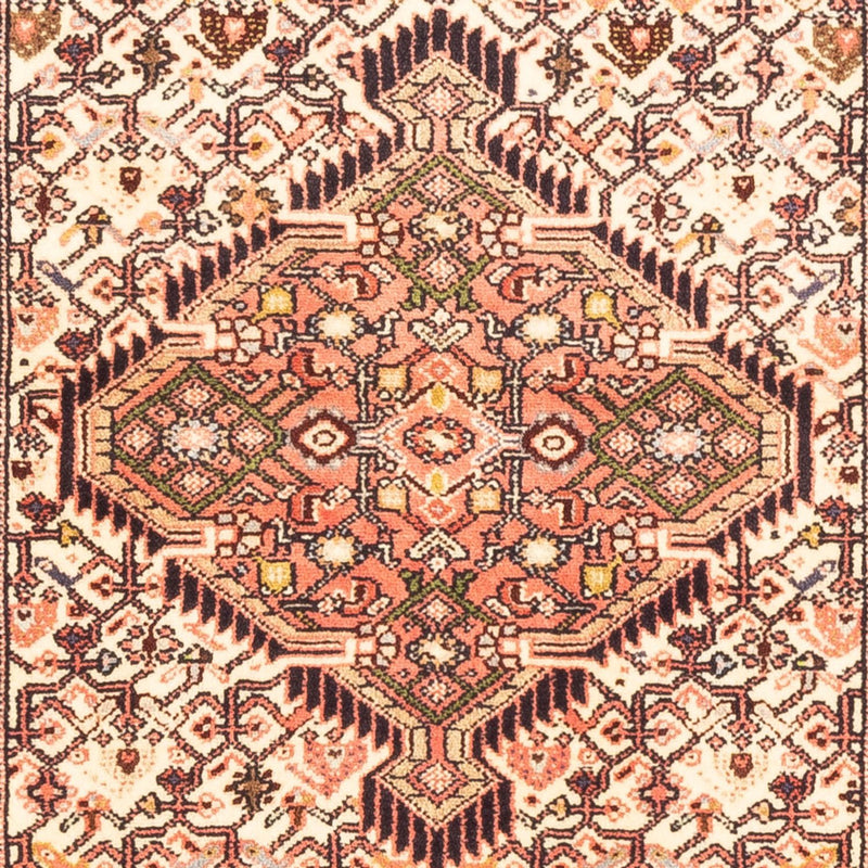 Runner Perský koberec - Nomádský - 202 x 87 cm - krémová