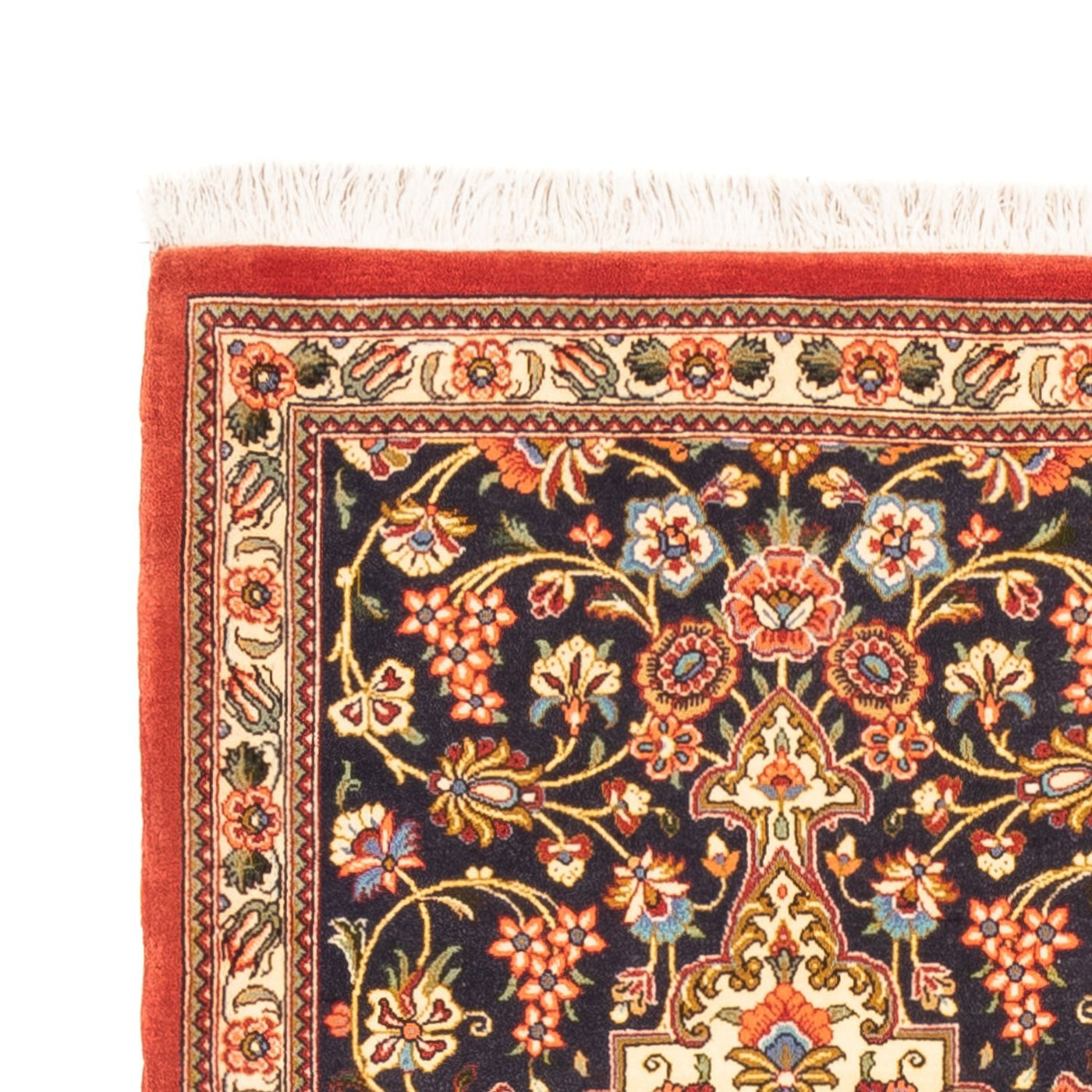 Runner Perský koberec - Ghom - 203 x 65 cm - tmavě modrá