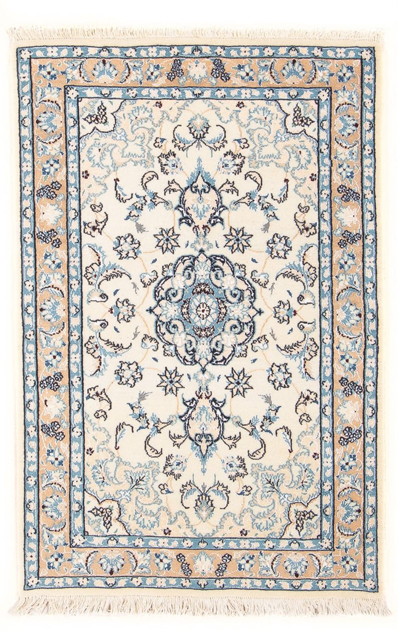 Perský koberec - Nain - Premium - 110 x 66 cm - krémová