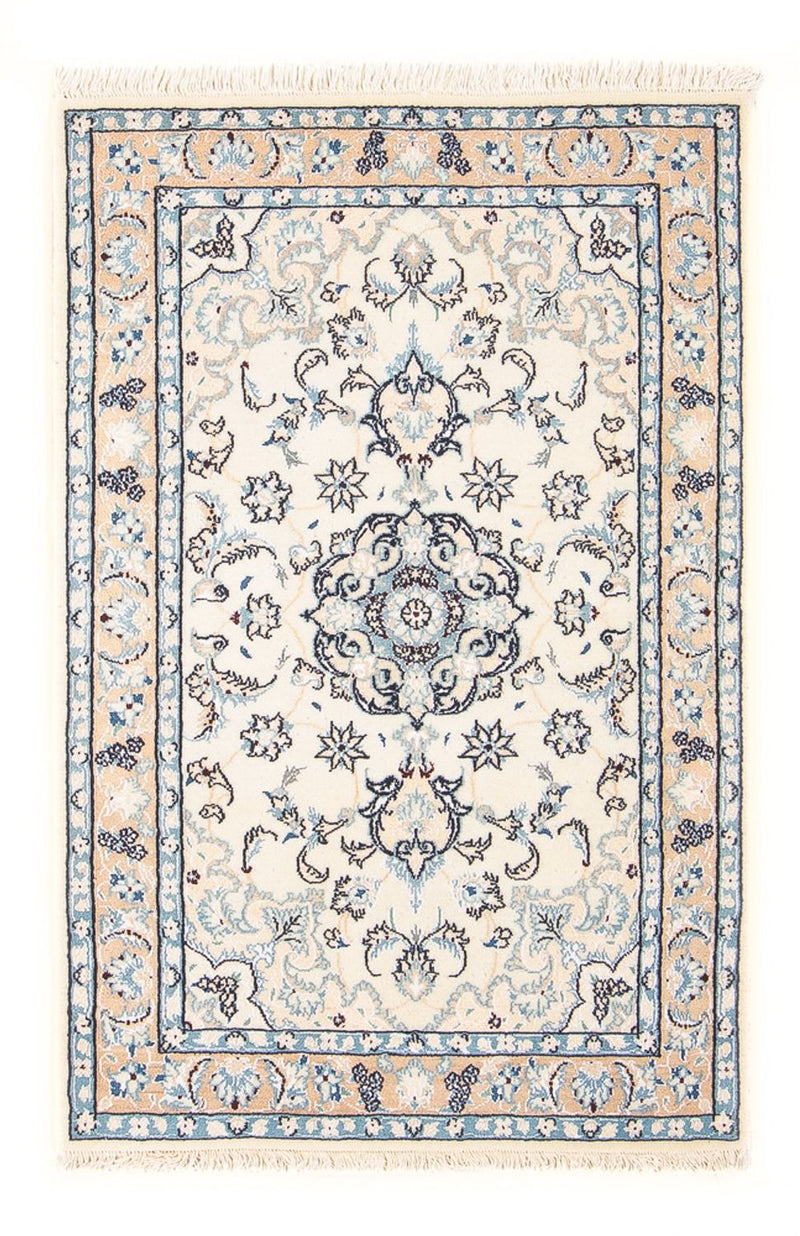 Perský koberec - Nain - Premium - 108 x 66 cm - krémová