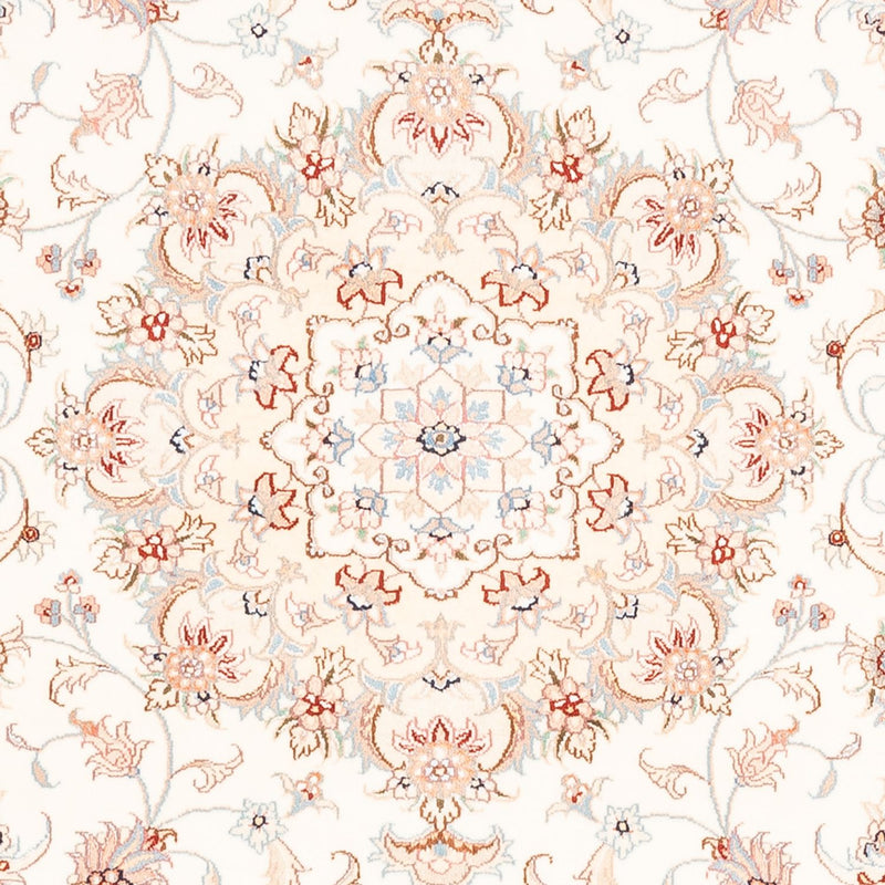 Perský koberec - Tabríz - 195 x 149 cm - krémová