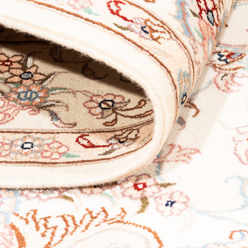 Perský koberec - Tabríz - 195 x 149 cm - krémová